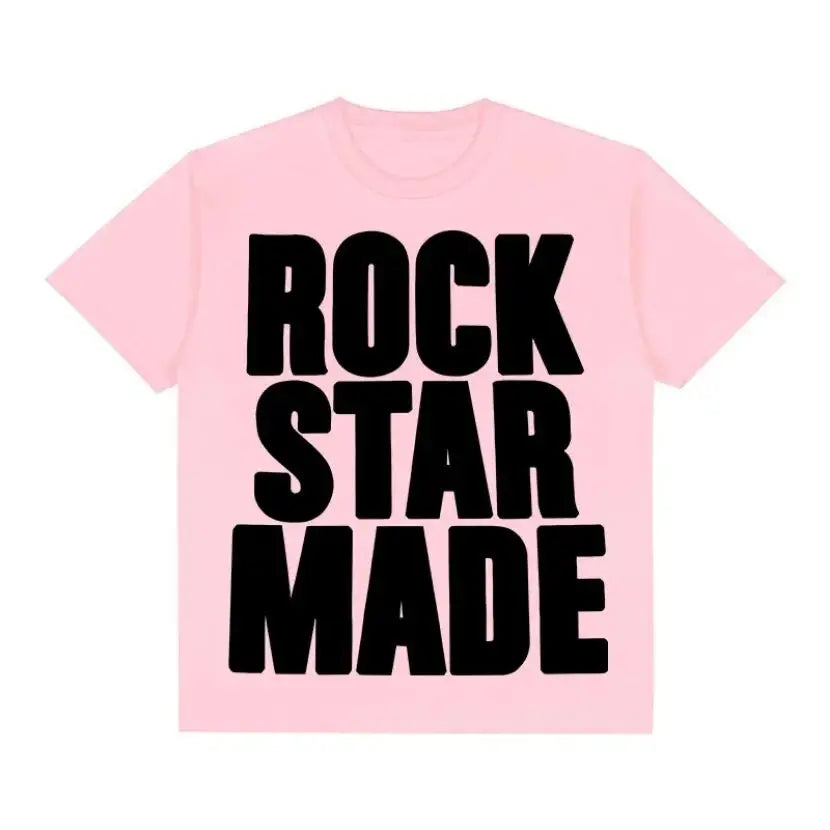Rock Goth Fashion Men's Punk Grunge Hip Hop Rap vintage Letter Print