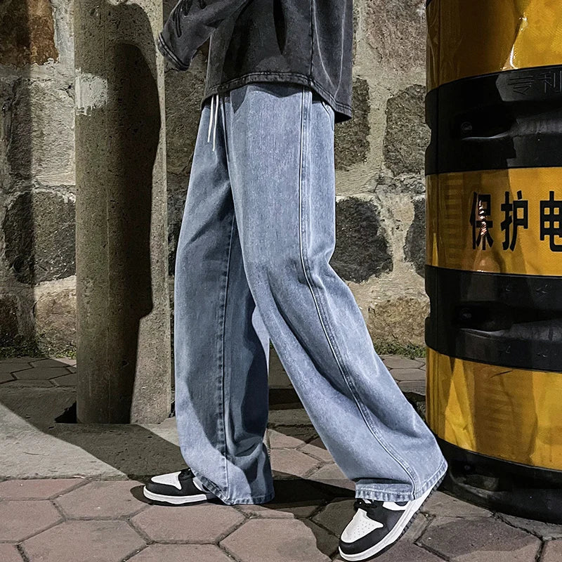 Brand Men's Jeans Korean Version Student Casual Pants High Street