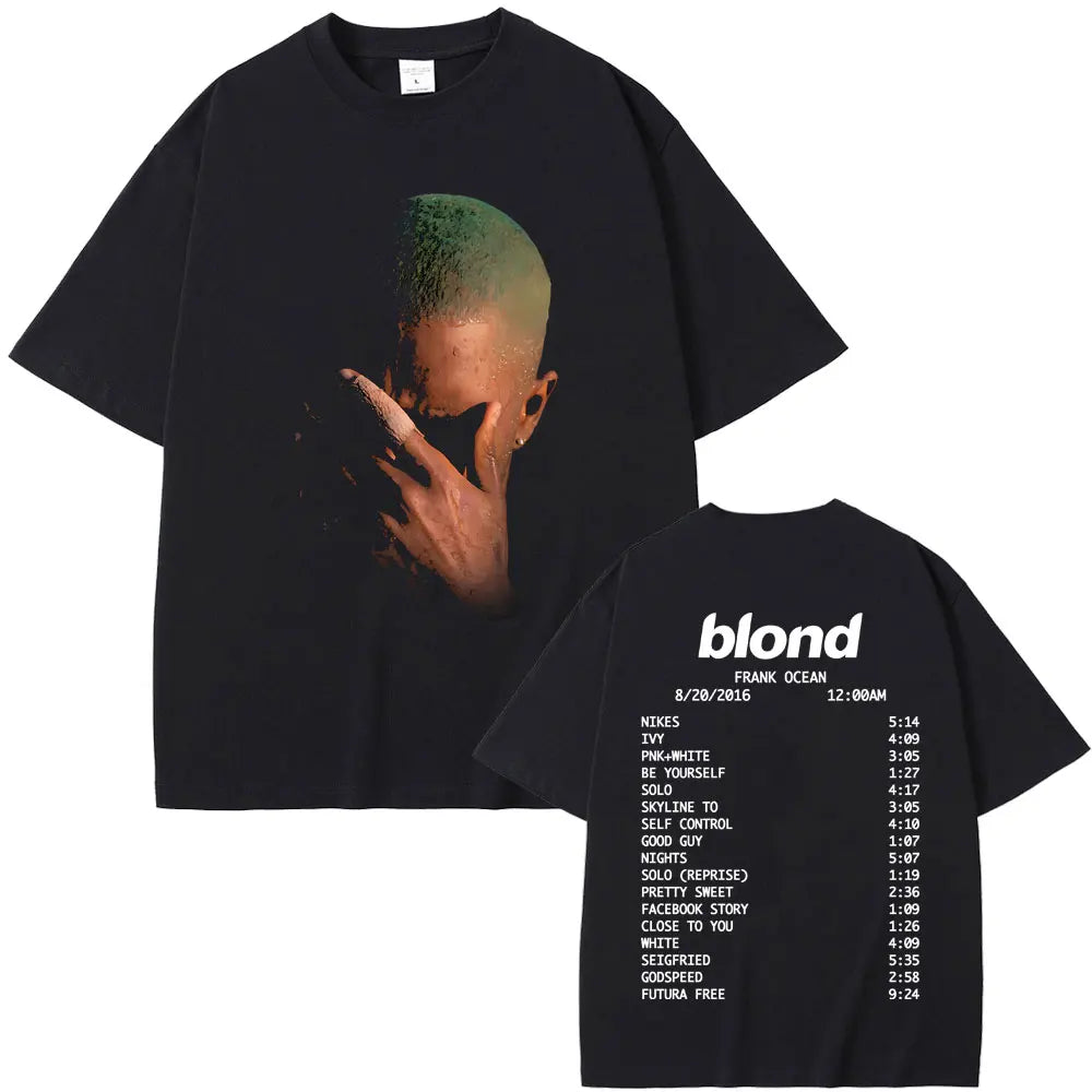 Rapper Frank Fashion Vintage Graphic T-shirts Men Women Ocean Hip Hop