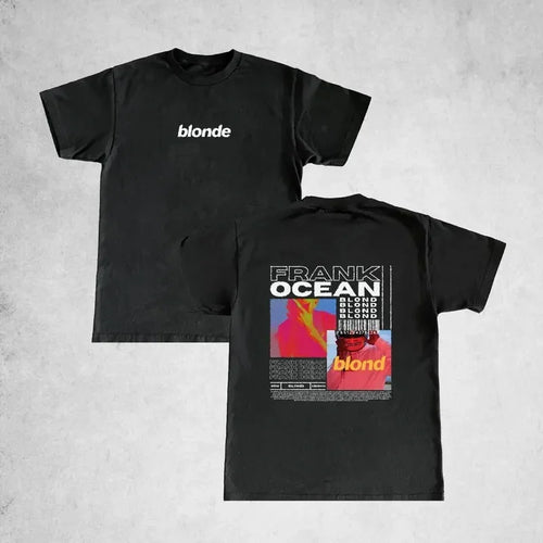 Rapper Frank Retro Graphic T Shirt Men's Hip Hop Ocean Album Clothing