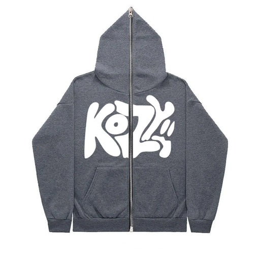 2024 unisex fashionable full zip hoodie hoodie casual zipper hoodie