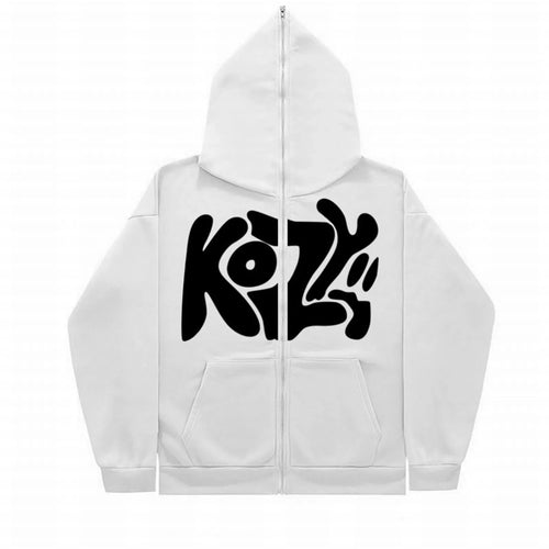 2024 unisex fashionable full zip hoodie hoodie casual zipper hoodie
