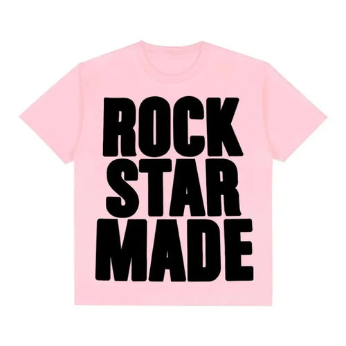 Rock Goth Fashion Men's Punk Grunge Hip Hop Rap vintage Letter Print