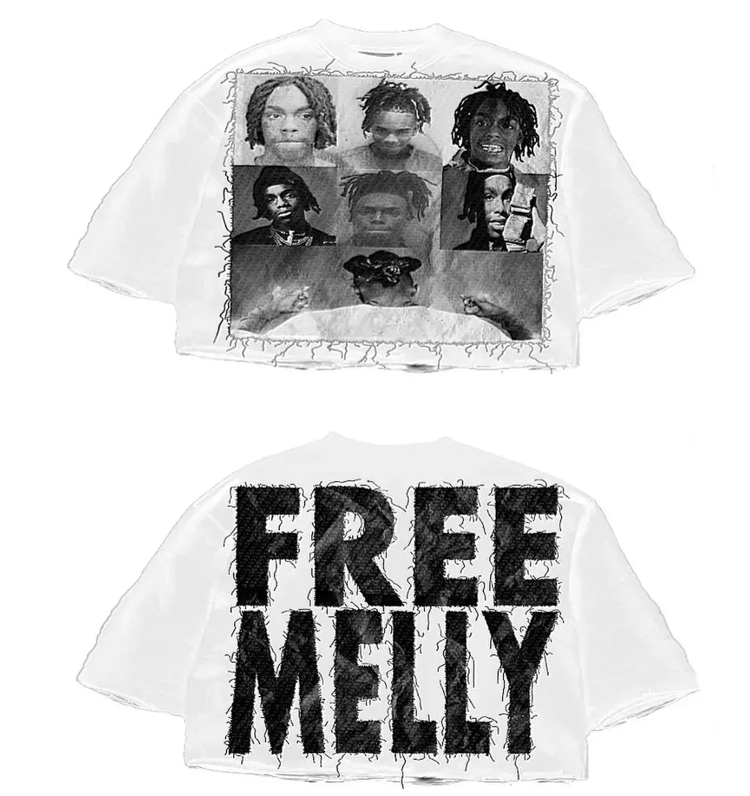 Street T-shirt Y2K Top Rock Hip Hop Graphic Print Oversized T-shirt