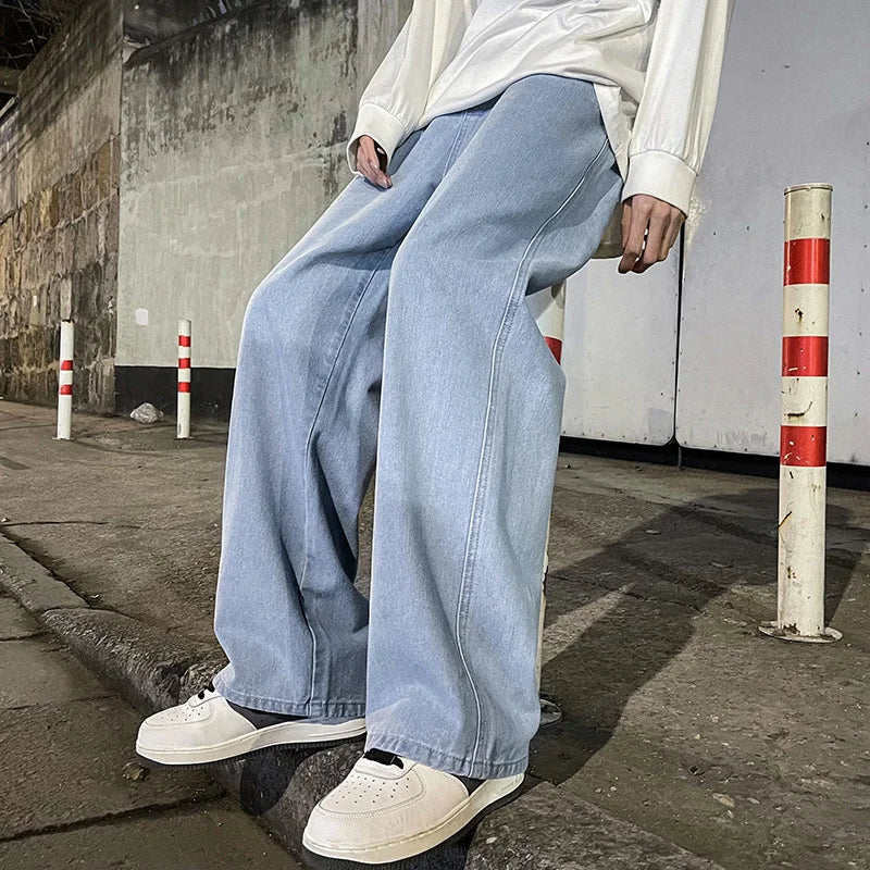 Brand Men's Jeans Korean Version Student Casual Pants High Street