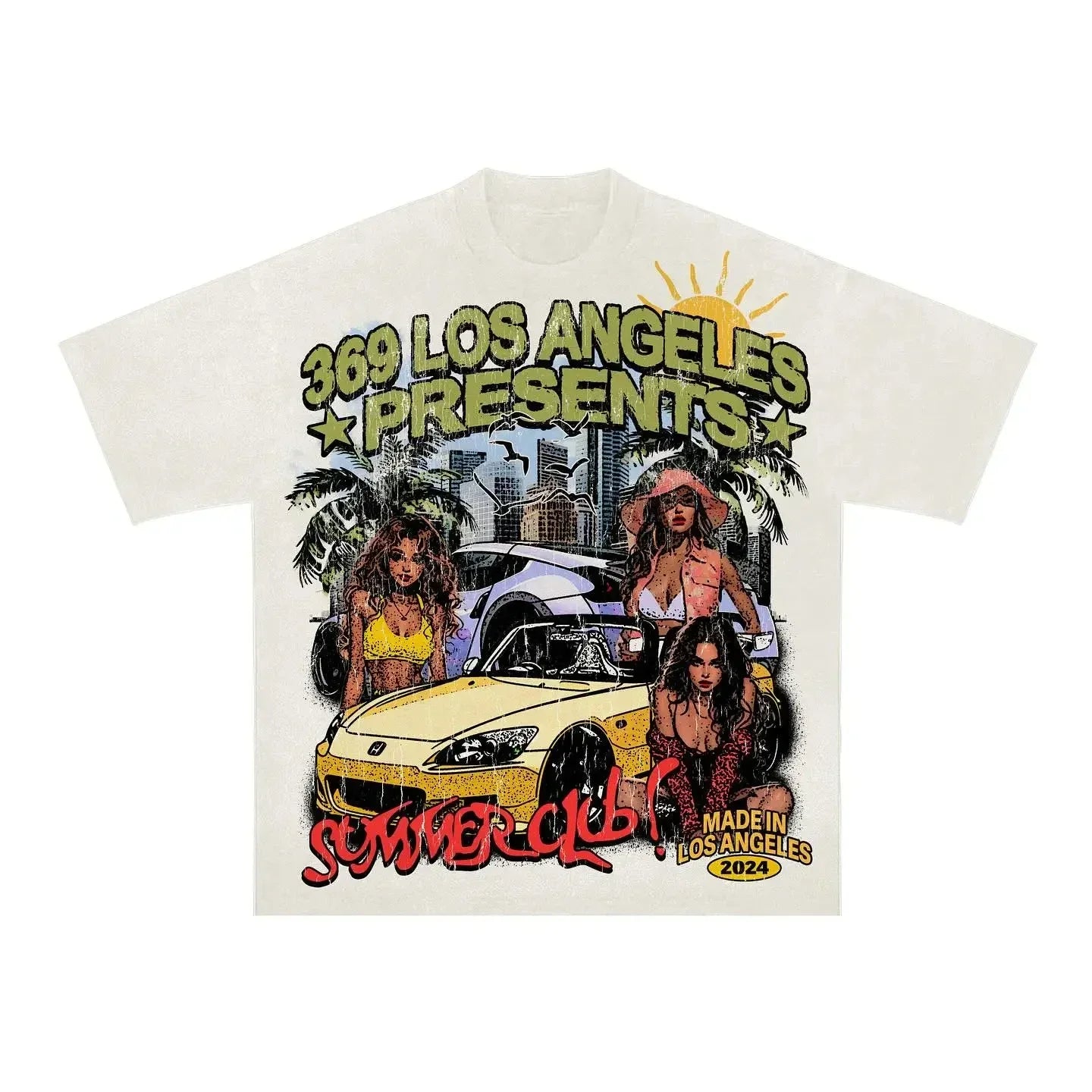 Streetwear T Shirt Y2K Hip Hop Punk Rock Graphic Print Oversized