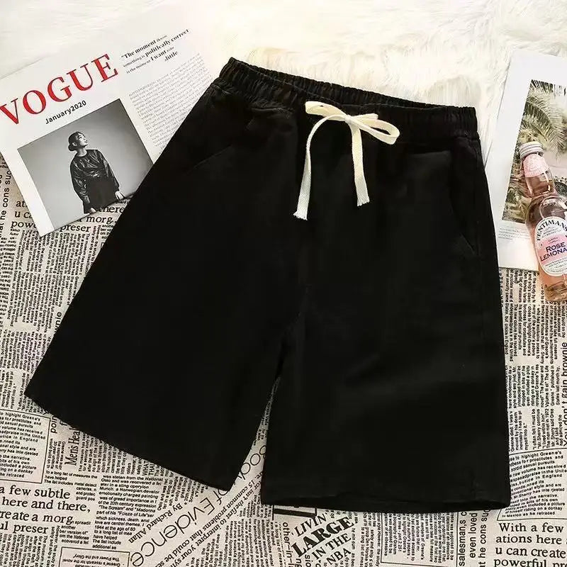 Summer Men's Distressed Straight-leg Baggy Jorts Y2K Vintage