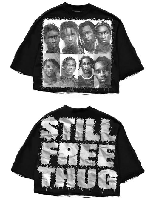 Street T-shirt Y2K Top Rock Hip Hop Graphic Print Oversized T-shirt