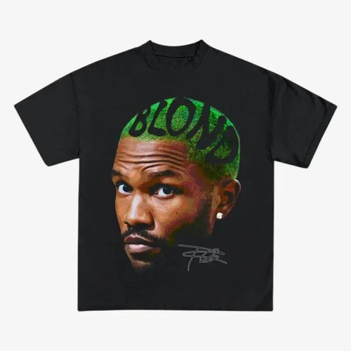 Rapper Frank Retro Graphic T Shirt Men's Hip Hop Ocean Album Clothing