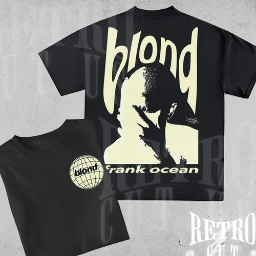 Rapper Frank Retro Graphic T Shirt Men's Hip Hop Ocean Album Clothing