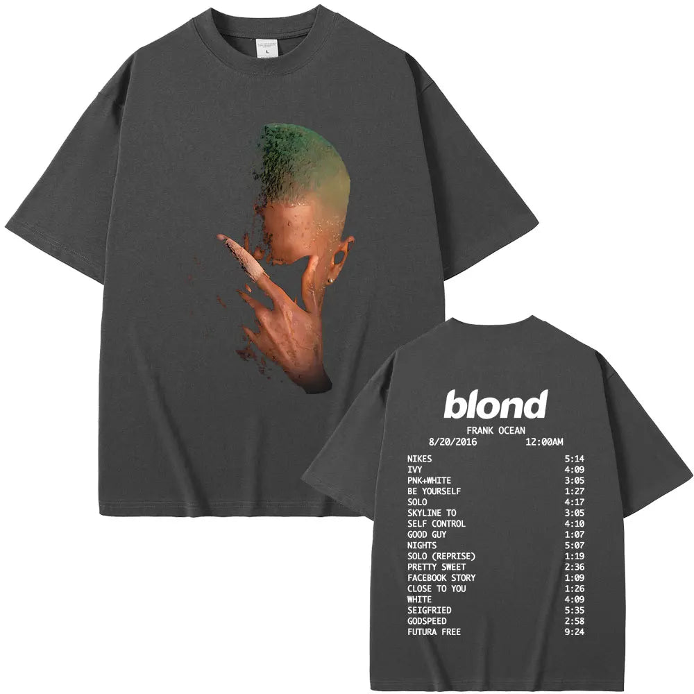 Rapper Frank Fashion Vintage Graphic T-shirts Men Women Ocean Hip Hop