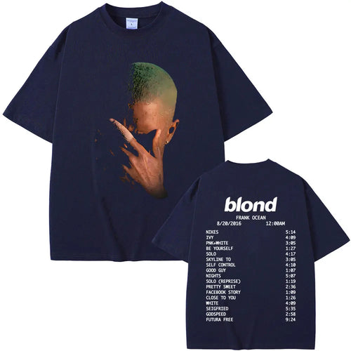 Rapper Frank Fashion Vintage Graphic T-shirts Men Women Ocean Hip Hop