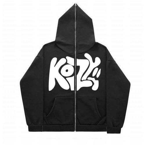 2024 unisex fashionable full zip hoodie hoodie casual zipper hoodie