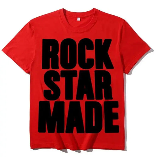 Rock Goth Fashion Men's Punk Grunge Hip Hop Rap vintage Letter Print