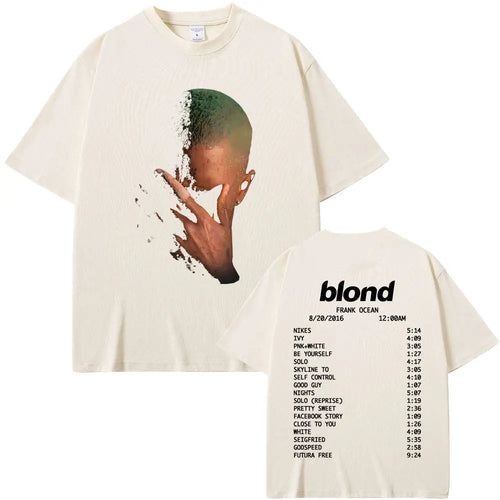 Rapper Frank Fashion Vintage Graphic T-shirts Men Women Ocean Hip Hop