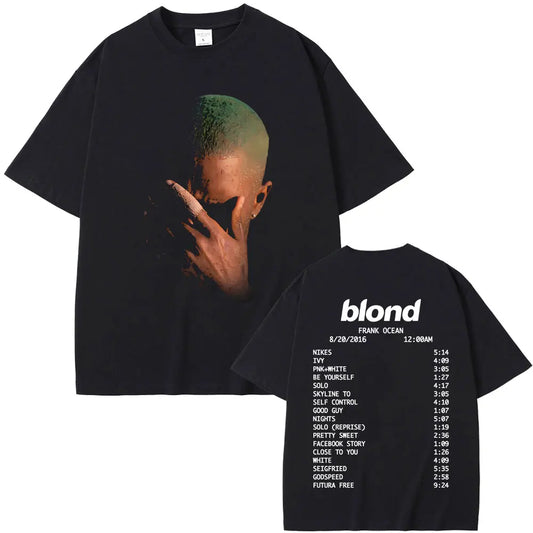 Rapper Frank Fashion Vintage Graphic T-shirts Men Women Ocean Hip Hop
