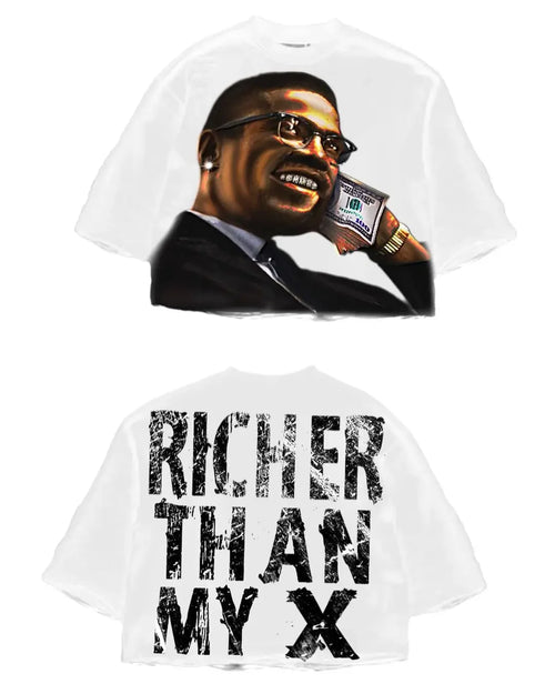 Street T-shirt Y2K Top Rock Hip Hop Graphic Print Oversized T-shirt