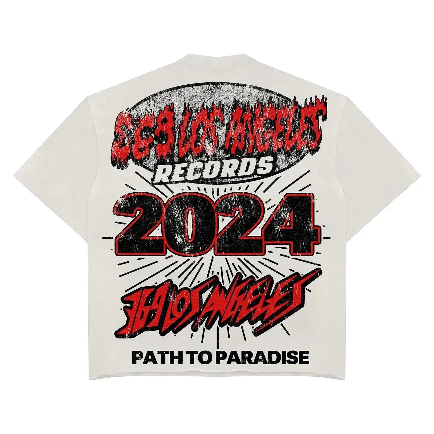 Streetwear T Shirt Y2K Hip Hop Punk Rock Graphic Print Oversized