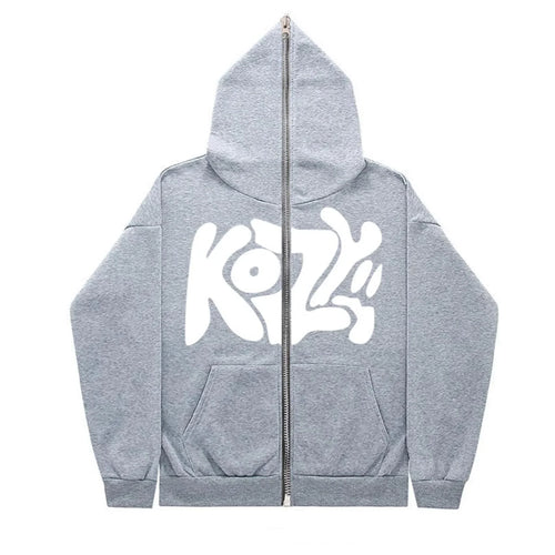2024 unisex fashionable full zip hoodie hoodie casual zipper hoodie