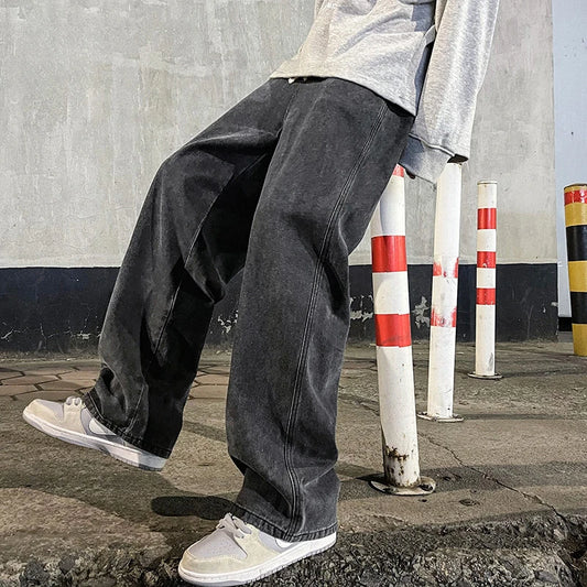 Brand Men's Jeans Korean Version Student Casual Pants High Street