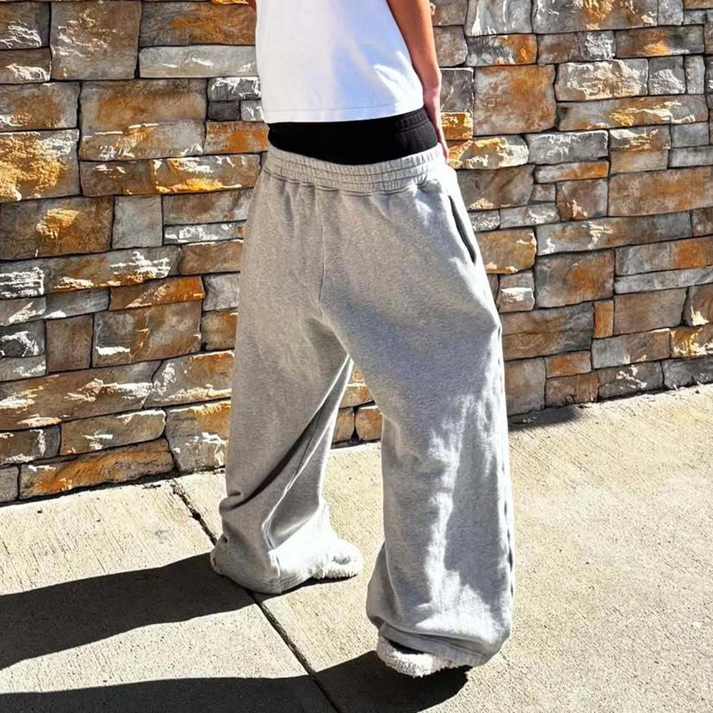 Y2K High-Waisted Printed Embroidered Street Guard Pants Spring Summer
