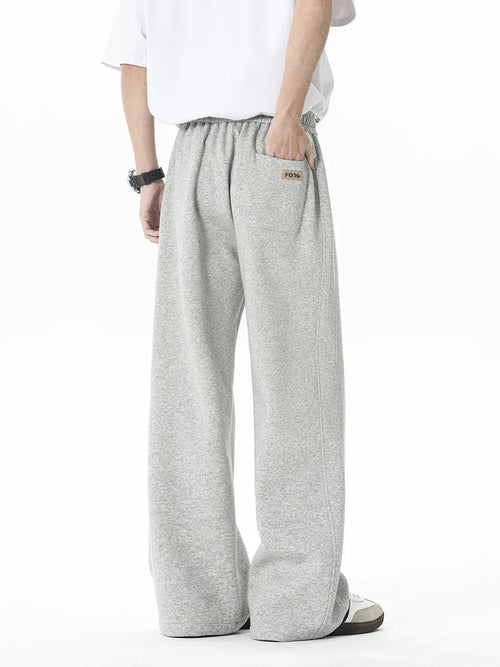 Spring Men's Pants Wide Leg Cotton Fabric Straight Outdoor Sports
