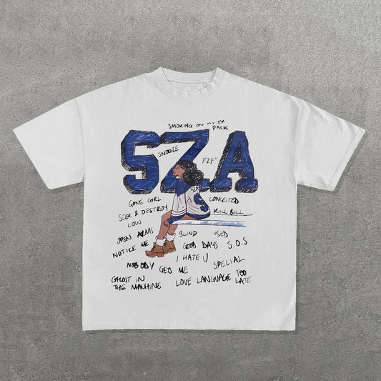 Europe America Y2k rapper stars Graphic print Streetwear Hip Hop