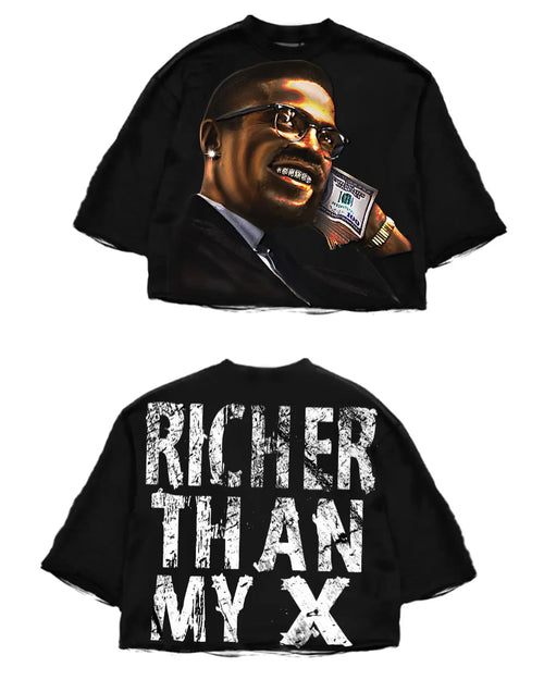 Street T-shirt Y2K Top Rock Hip Hop Graphic Print Oversized T-shirt