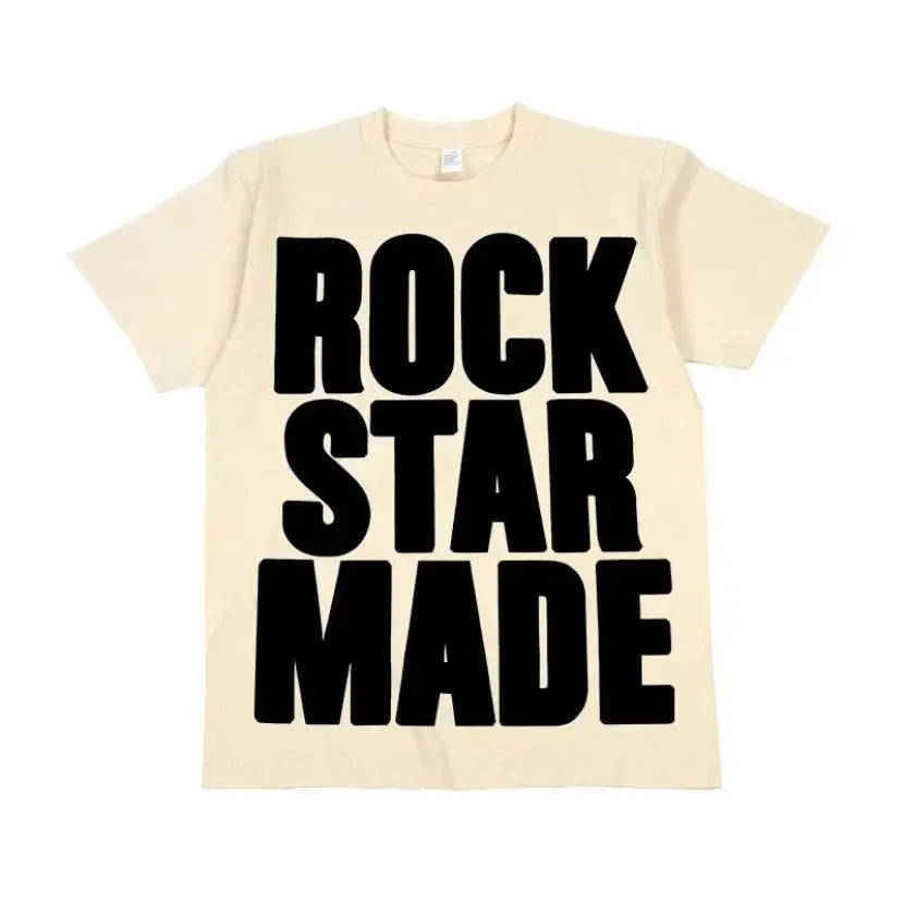 Rock Goth Fashion Men's Punk Grunge Hip Hop Rap vintage Letter Print